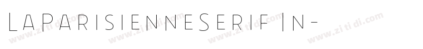 LaParisienneSerif In字体转换